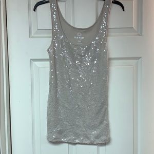 Tan Jeweled Tank Top
